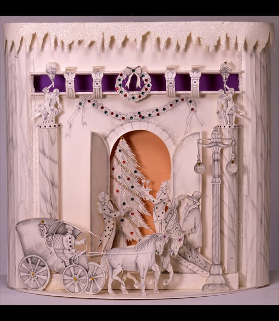 Holiday Paper Sculpture paper sculpture