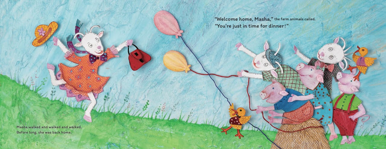 Masha Munching spread 2 interview with author