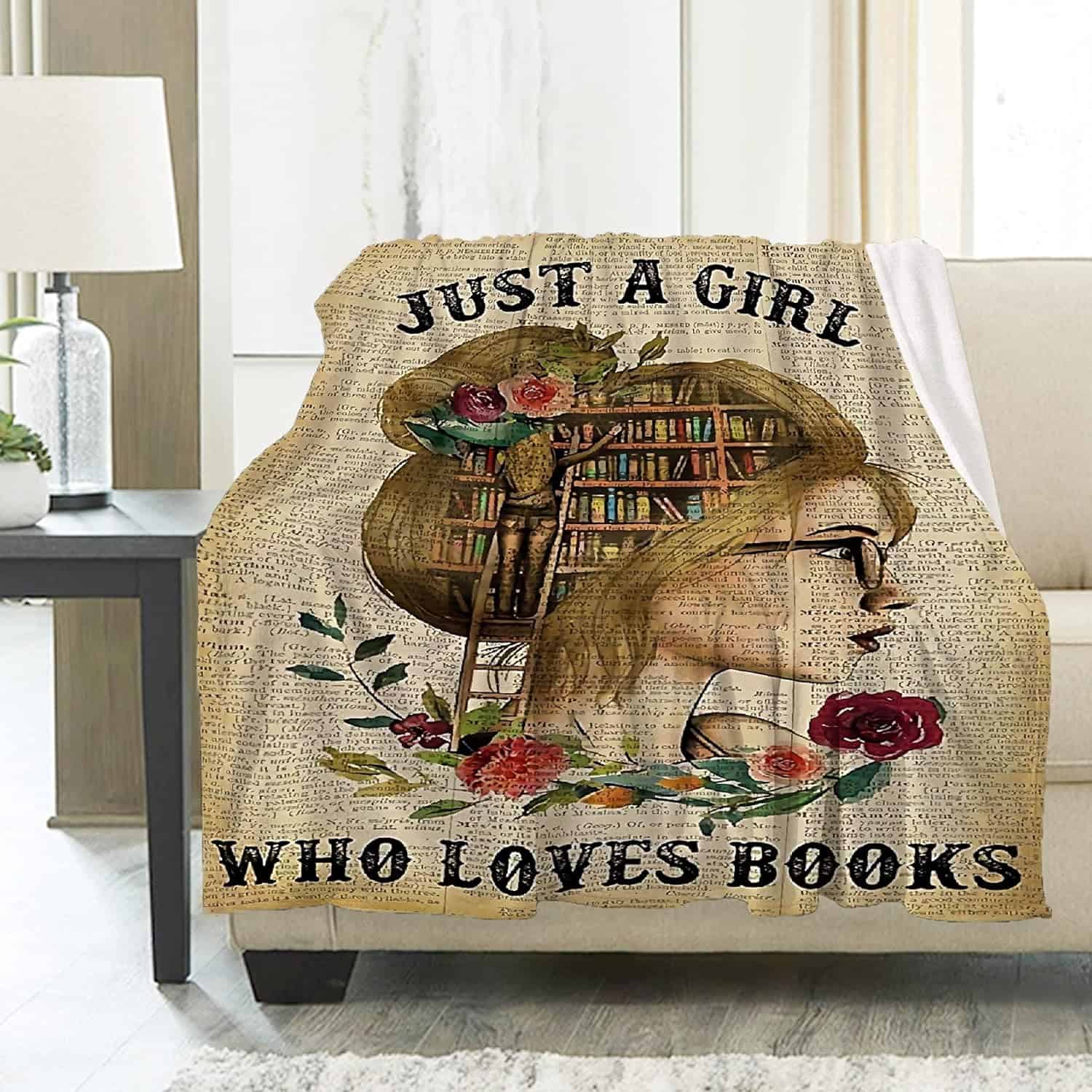 just a girl who loves books book lovers gift